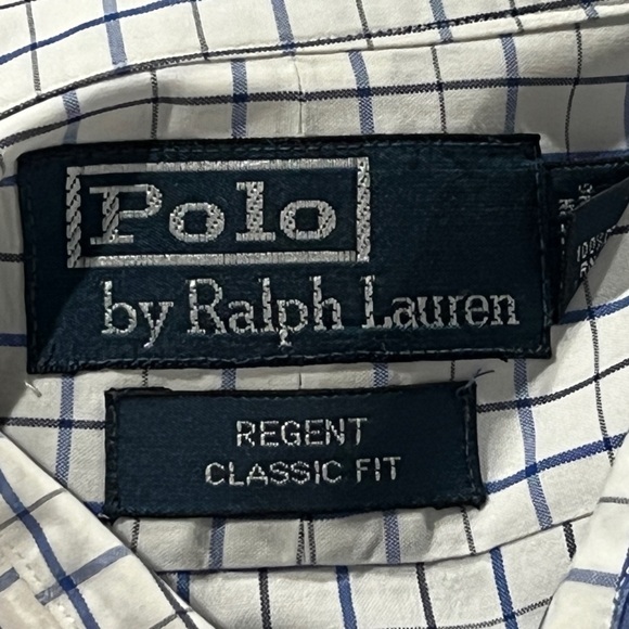 Polo Ralph Lauren Regent Checkered Long Sleeve Button Down Dress Suit Shirt - Picture 5 of 6